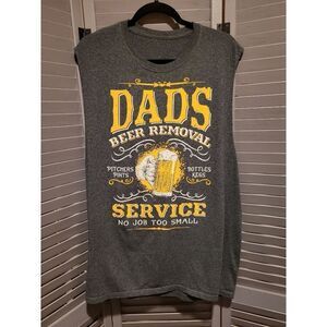 Dad's Beer Removal Service- No Job Too Small Graphic T-shirt ***read description